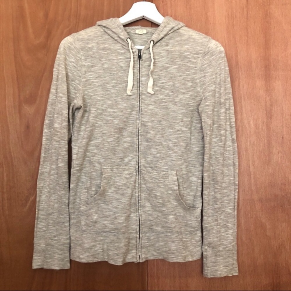 J Crew Zip Up Hoodie